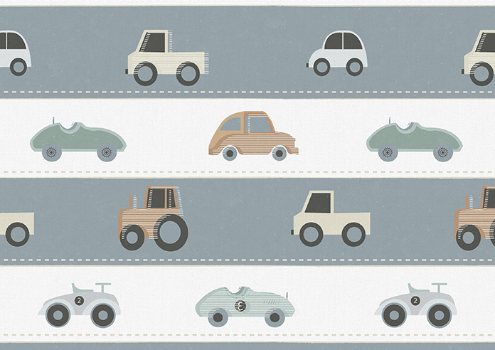 Brum Brum, Petrol - Roman Blind - Image 7